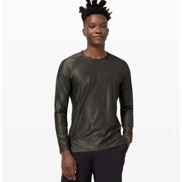 Lululemon Special Edition Lululemon License To Train Size Small Army‎ Green Grid - Picture 1 of 8